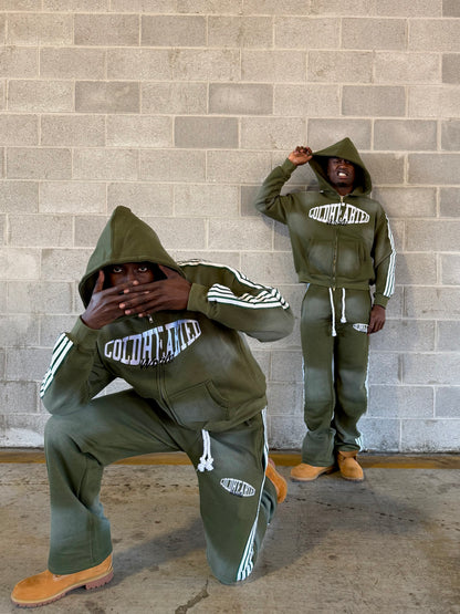 TRACKSUIT JACKET (OLIVE)